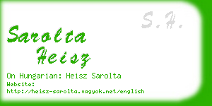 sarolta heisz business card